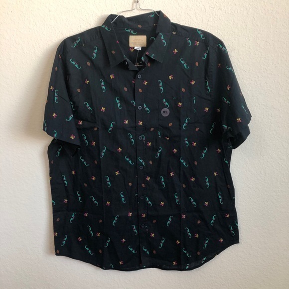 Roebuck & Co Elf Shoes Print Button Down Shirt NWT - Picture 1 of 3